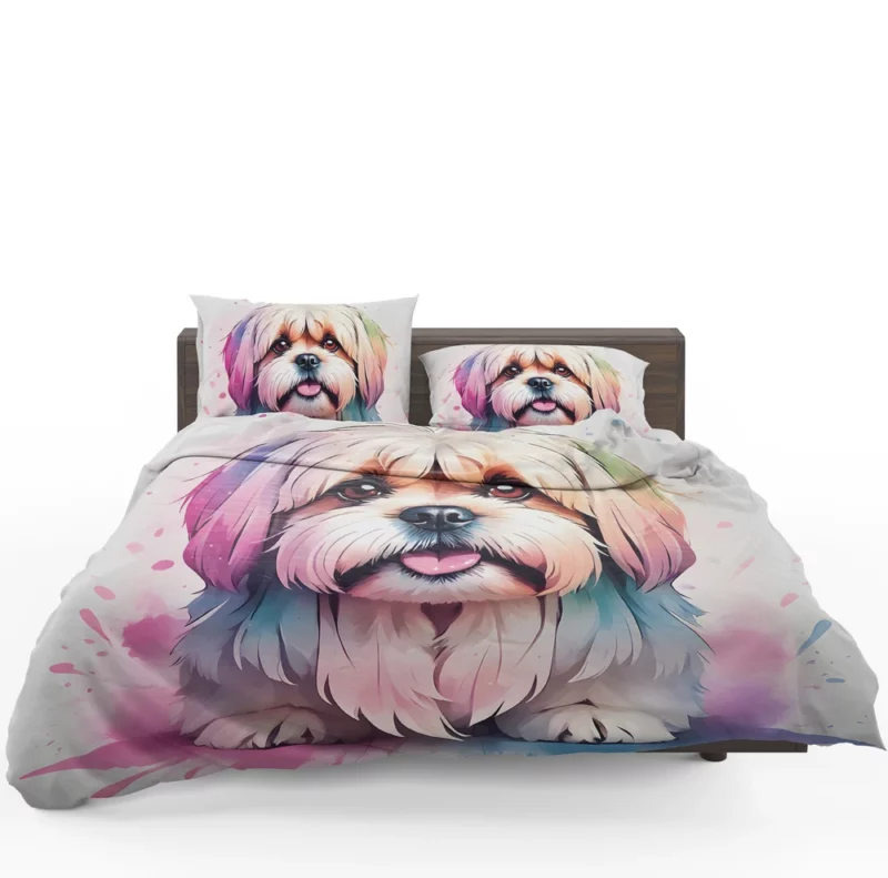 Teen Home Decor Lhasa Apso Elegance Bedding Set 1