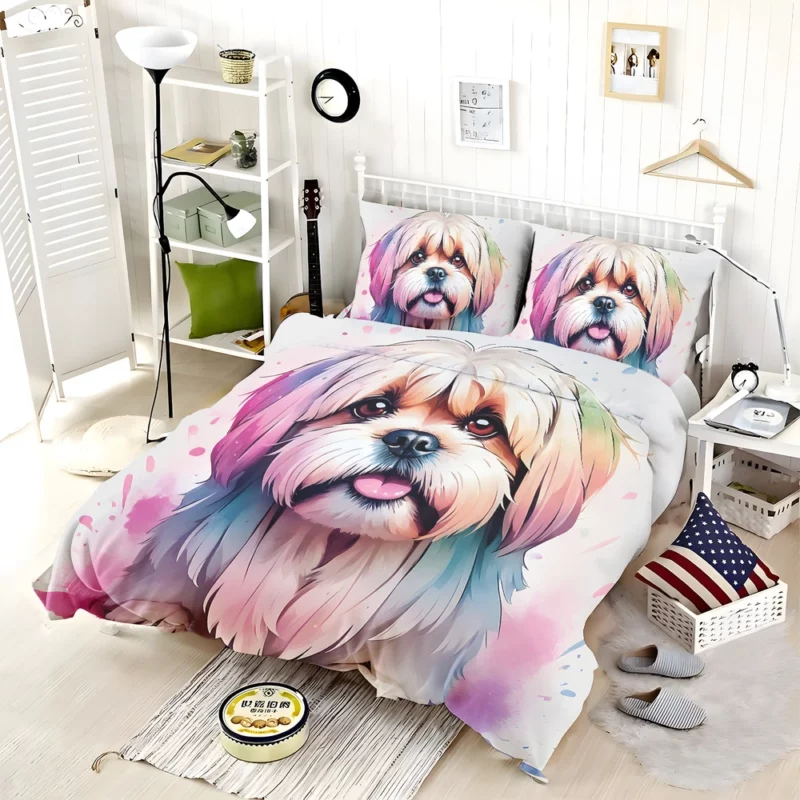 Teen Home Decor Lhasa Apso Elegance Bedding Set