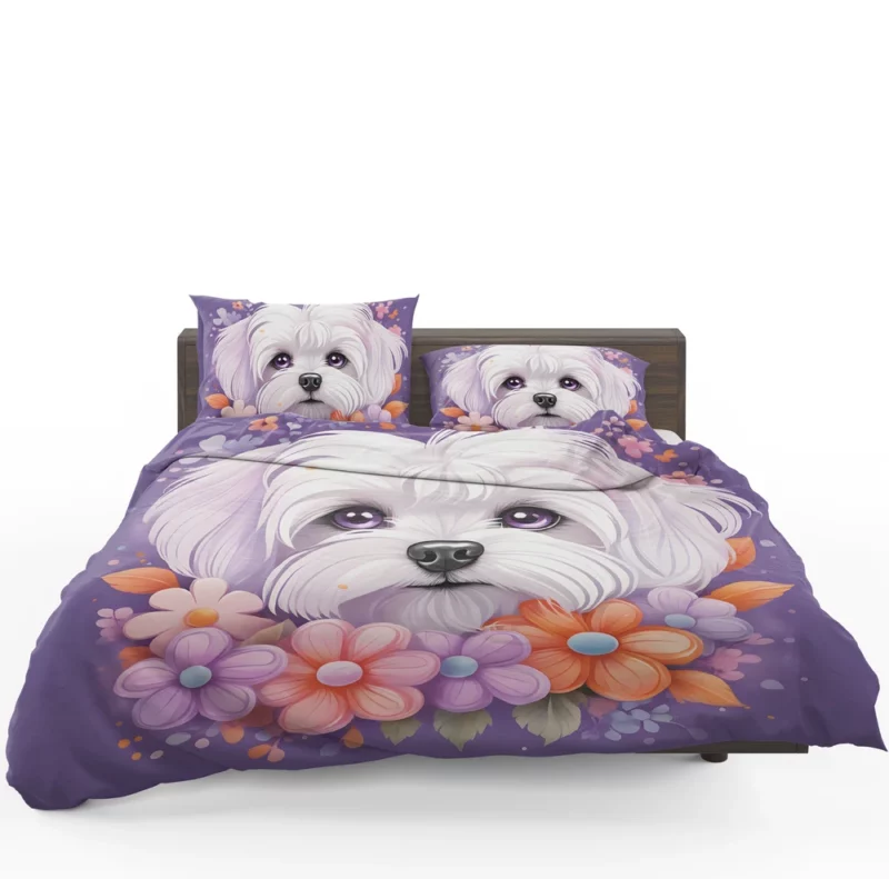 Teen Home Decor Maltese Elegance Bedding Set 1