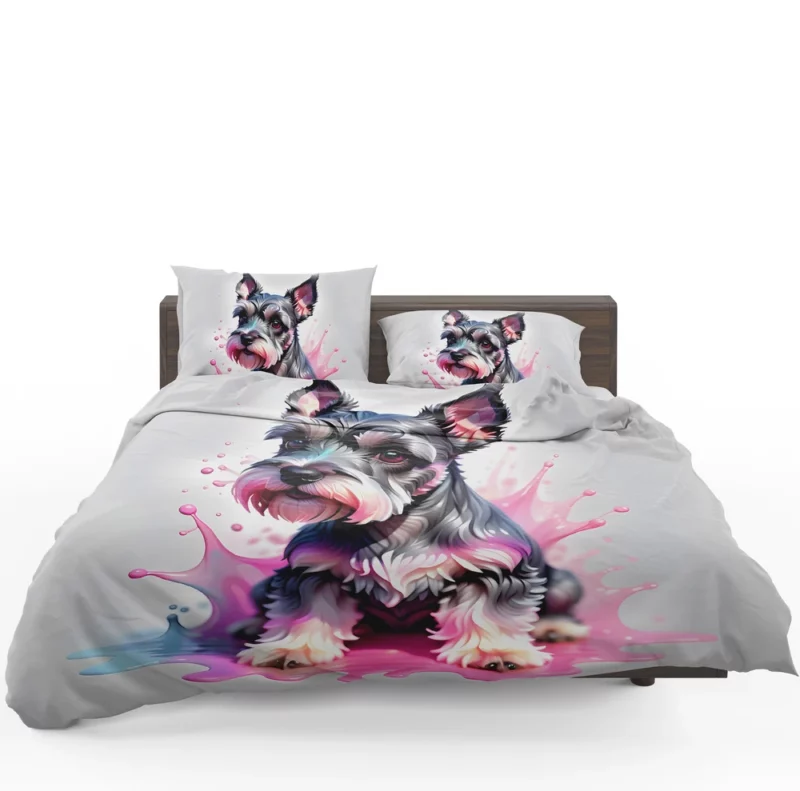 Teen Home Decor Miniature Schnauzer Elegance Bedding Set 1