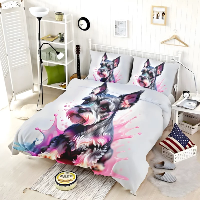 Teen Home Decor Miniature Schnauzer Elegance Bedding Set