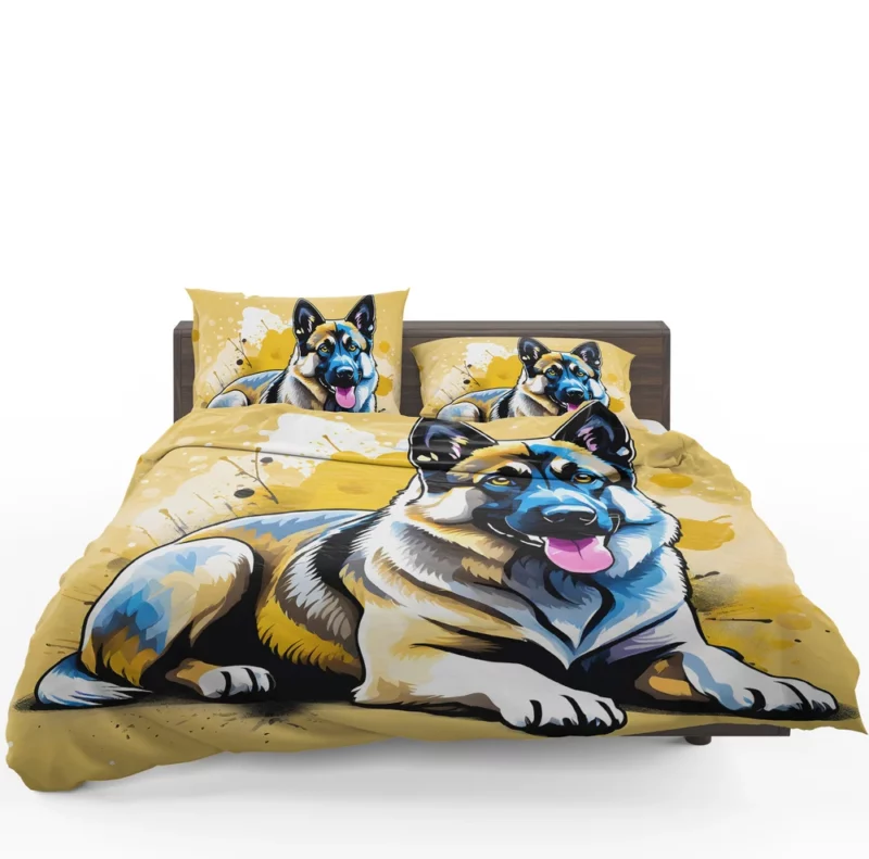 Teen Home Decor Norwegian Elkhound Elegance Bedding Set 1