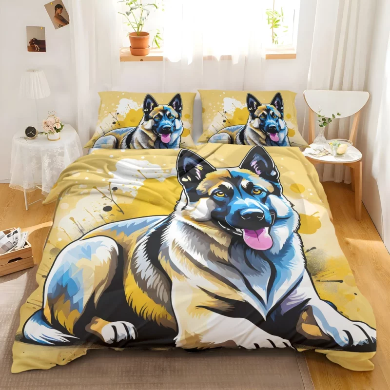 Teen Home Decor Norwegian Elkhound Elegance Bedding Set 2
