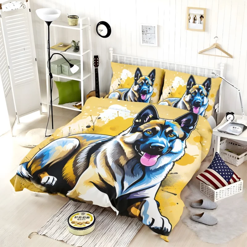 Teen Home Decor Norwegian Elkhound Elegance Bedding Set