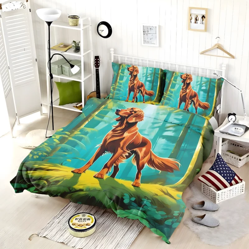 Teen Irish Setter Present Gift of Joy Bedding Set