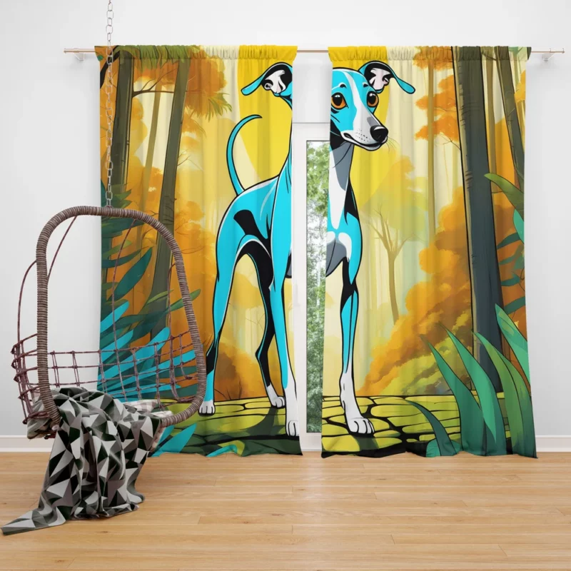 Teen Italian Greyhound Present Gift of Joy Curtain