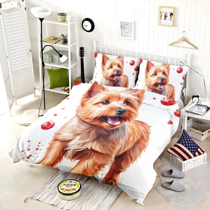 Teen Joyful Norwich Terrier Haven Bedding Set