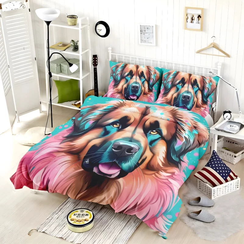 Teen Leonberger Pal Birthday Joy Bedding Set