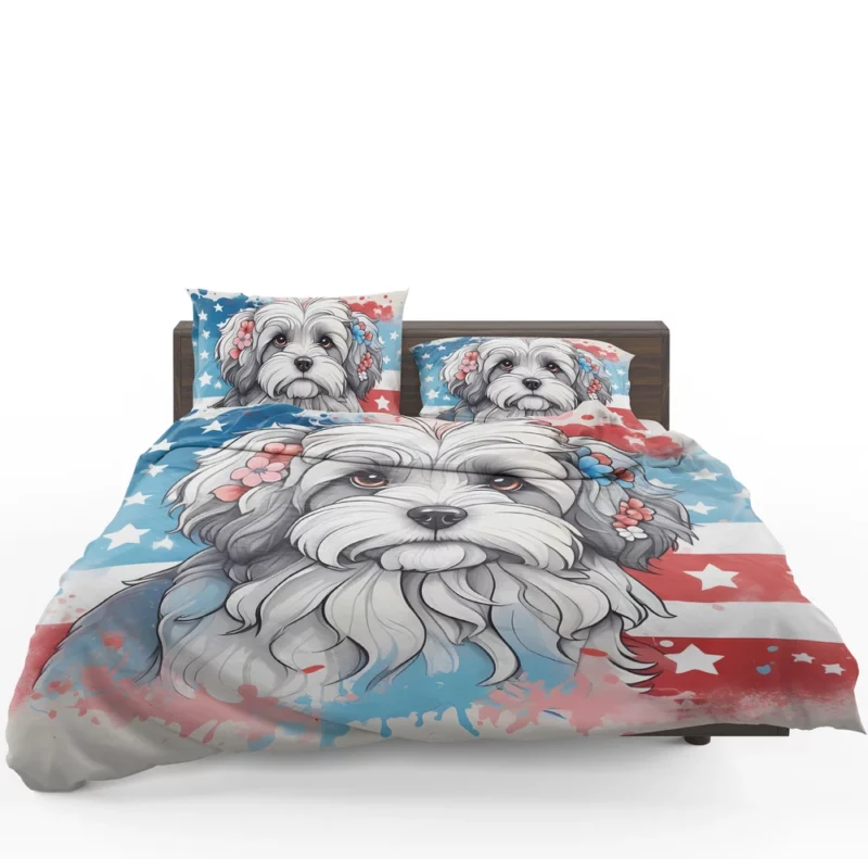 Teen Lowchen Dog Present Gift of Joy Bedding Set 1