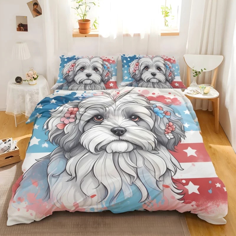 Teen Lowchen Dog Present Gift of Joy Bedding Set 2