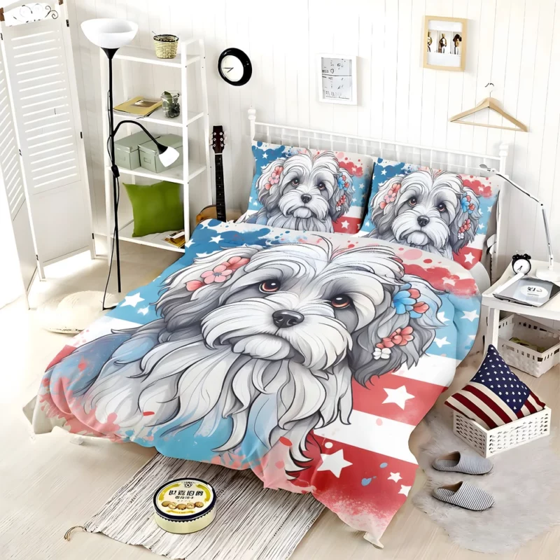 Teen Lowchen Dog Present Gift of Joy Bedding Set