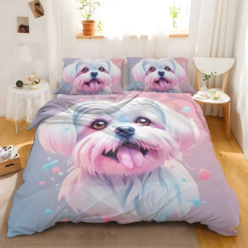 Teen Maltese Dog Present Gift of Joy Bedding Set 2