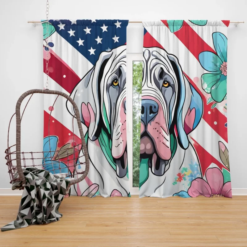 Teen Neapolitan Mastiff Pal Birthday Joy Curtain