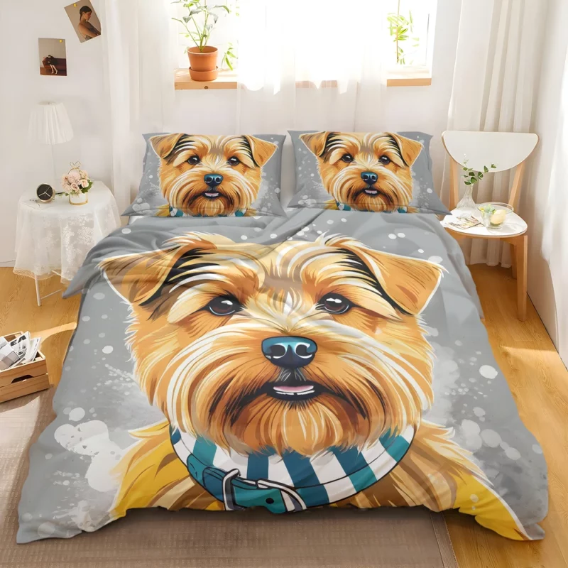 Teen Norfolk Terrier Pal Birthday Joy Bedding Set 2