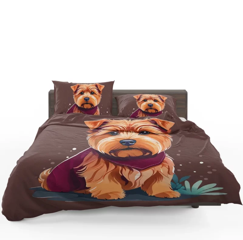 Teen Norfolk Terrier Wonderland Dog Love Bedding Set 1