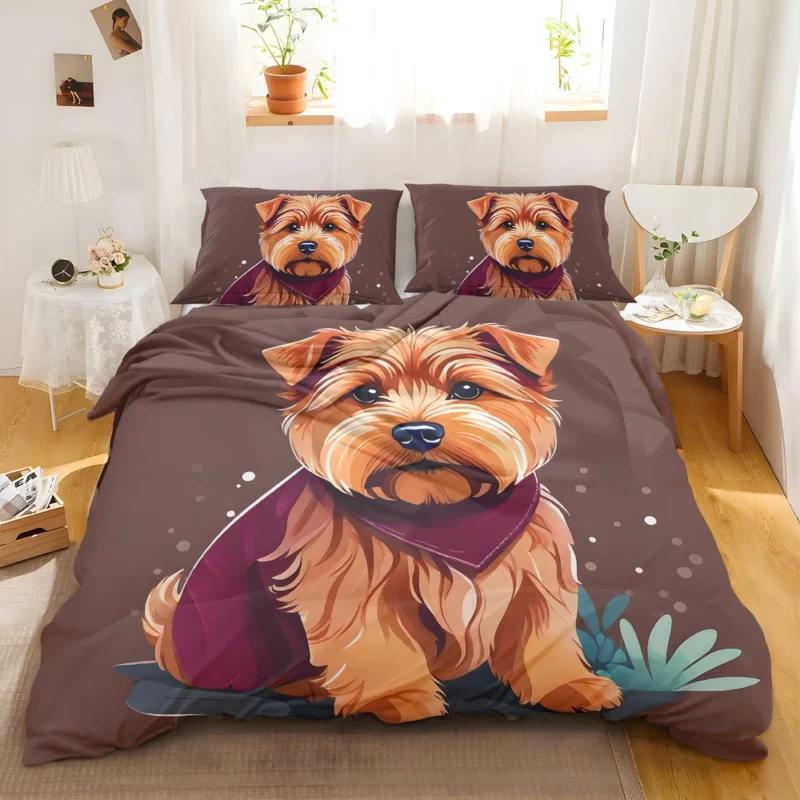 Teen Norfolk Terrier Wonderland Dog Love Bedding Set 2