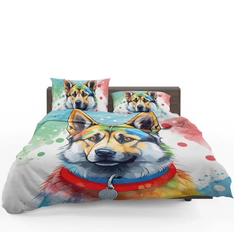 Teen Norwegian Elkhound Pal Birthday Joy Bedding Set 1