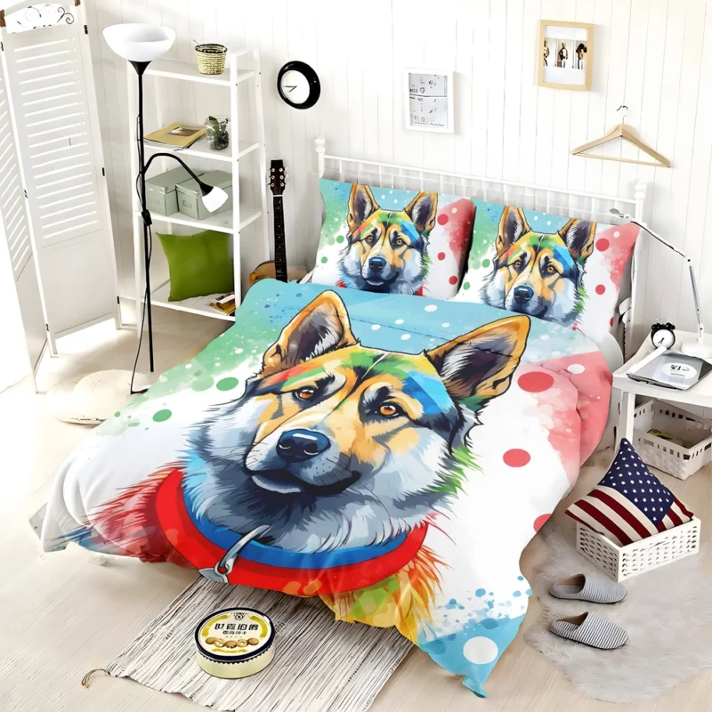 Teen Norwegian Elkhound Pal Birthday Joy Bedding Set