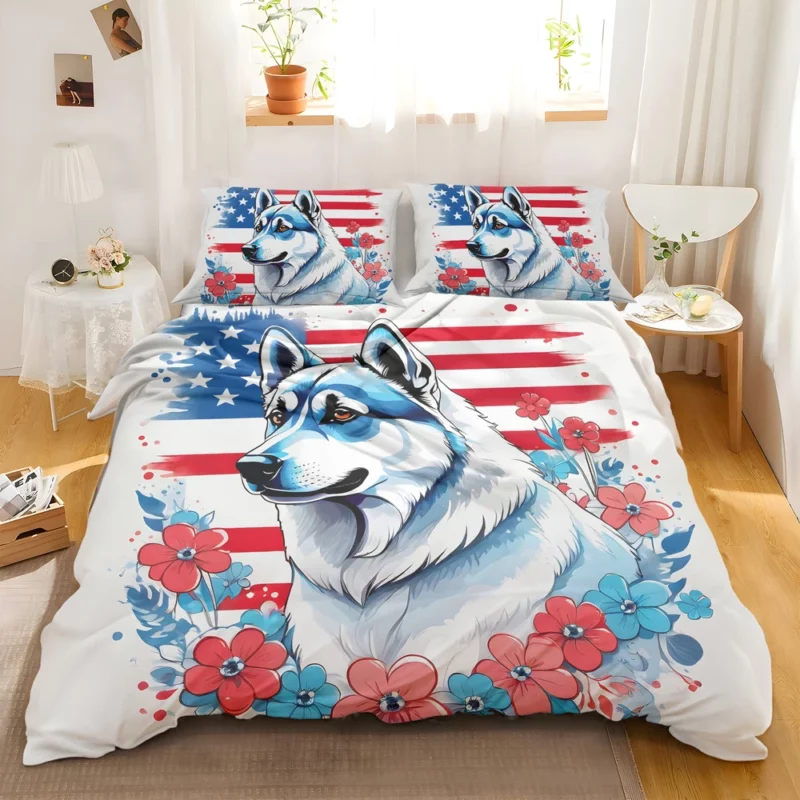 Teen Norwegian Elkhound Wonderland Dog Love Bedding Set 2