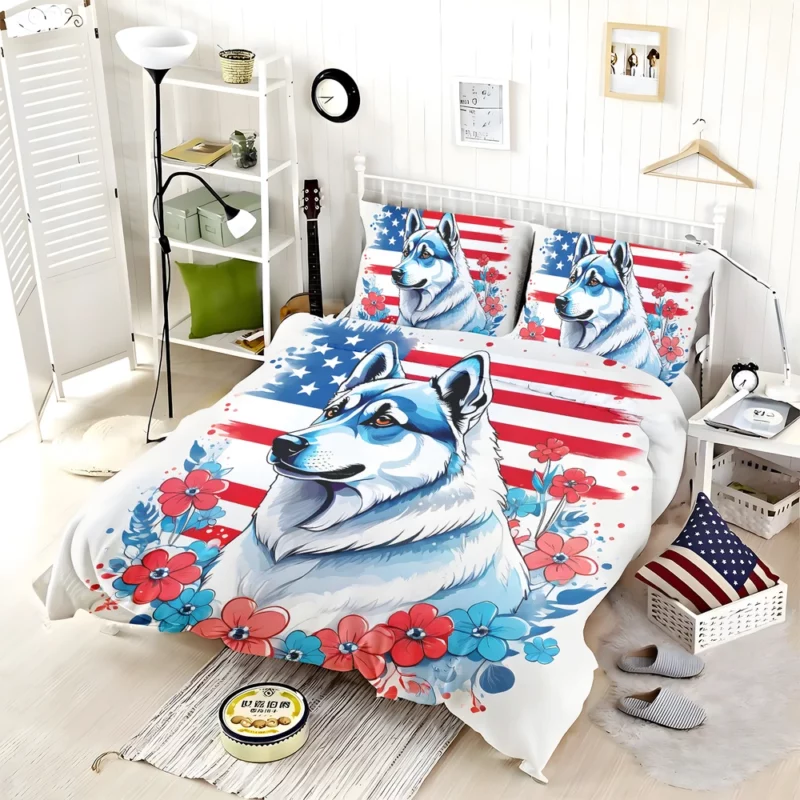 Teen Norwegian Elkhound Wonderland Dog Love Bedding Set