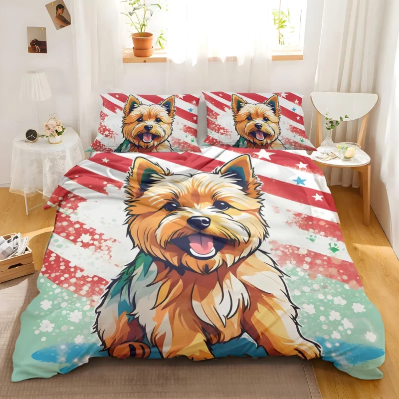 Teen Norwich Terrier Wonderland Dog Love Bedding Set 2