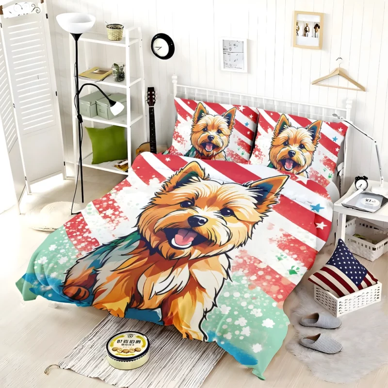 Teen Norwich Terrier Wonderland Dog Love Bedding Set