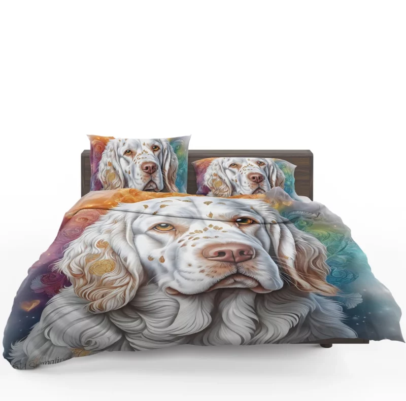 Teen Stylish Home Clumber Spaniel Decor Bedding Set 1