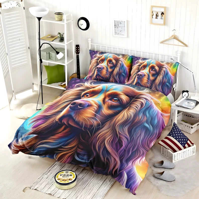 Teen Stylish Home Cocker Spaniel Decor Bedding Set