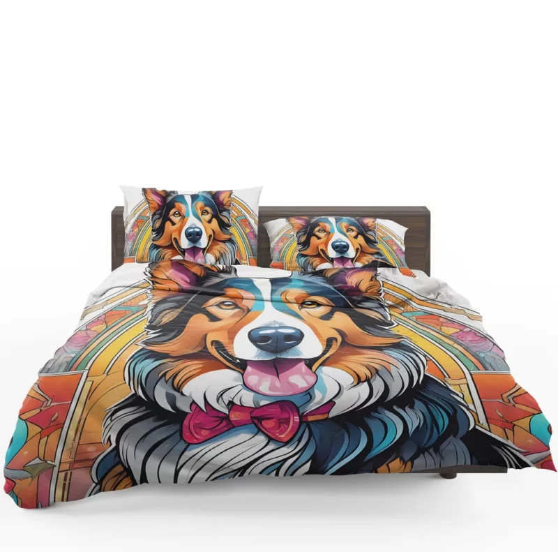 Teen Stylish Home Collie Rough and Smooth Decor Bedding Set 1