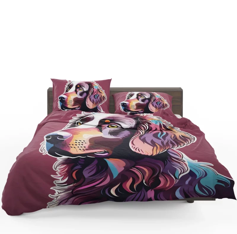 Teen Stylish Home Curly-Coated Retriever Decor Bedding Set 1