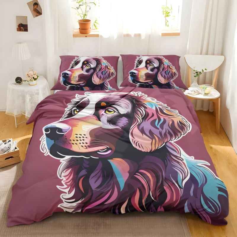 Teen Stylish Home Curly-Coated Retriever Decor Bedding Set 2