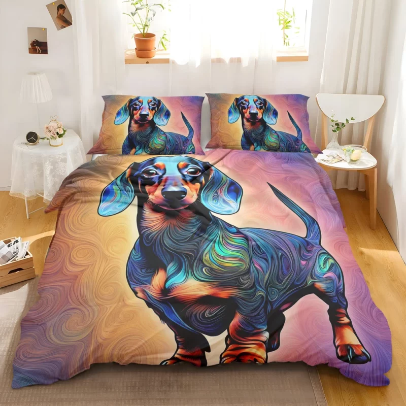 Teen Stylish Home Dachshund Decor Bedding Set 2