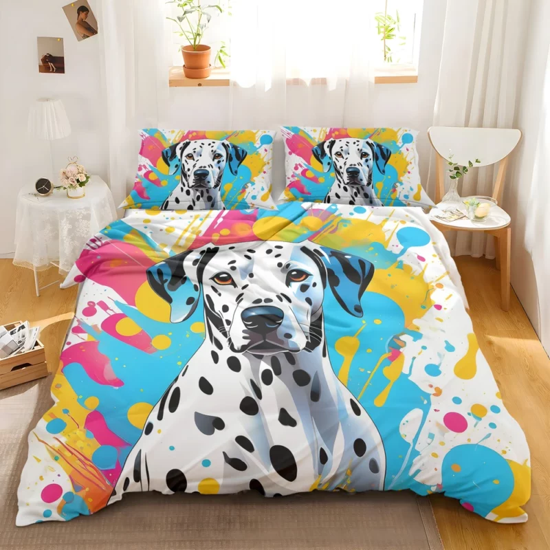 Teen Stylish Home Dalmatian Decor Bedding Set 2