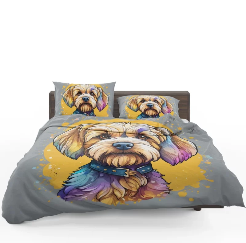 Teen Stylish Home Dandie Dinmont Terrier Decor Bedding Set 1