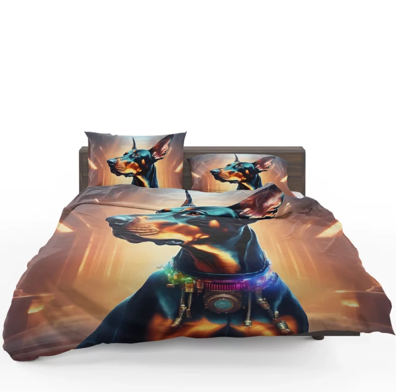 Teen Stylish Home Doberman Pinscher Decor Bedding Set 1