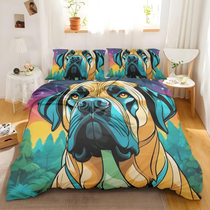 Teen Stylish Home English Mastiff Decor Bedding Set 2