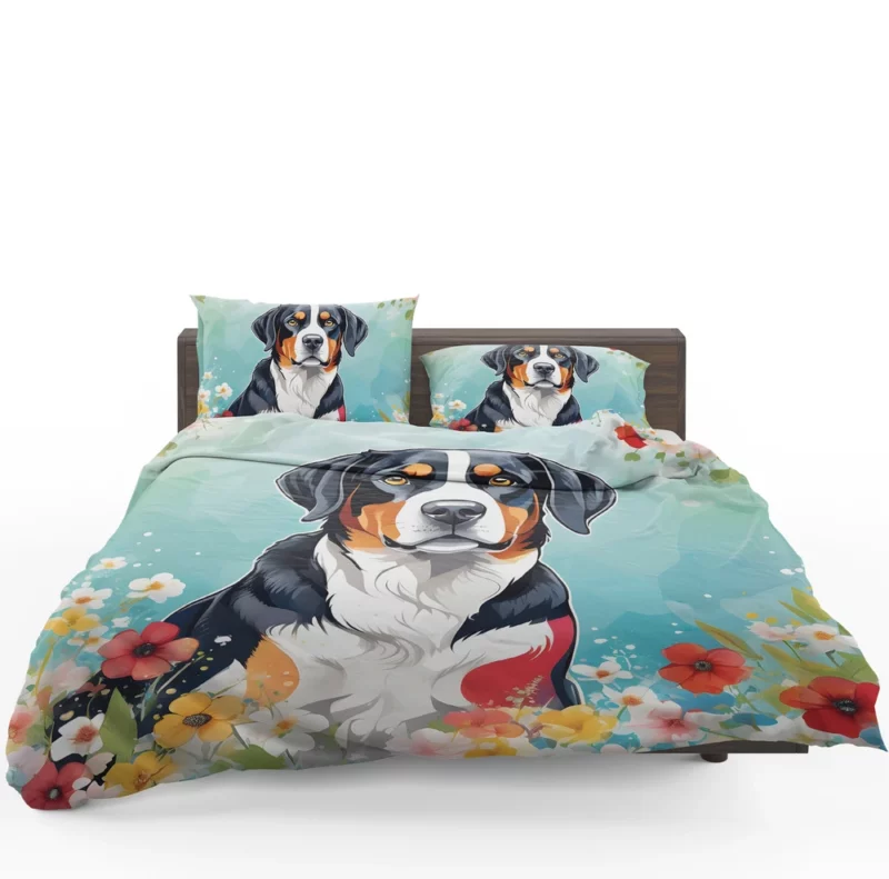 Teen Stylish Home Entlebucher Mountain Dog Decor Bedding Set 1