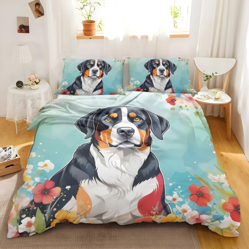 Teen Stylish Home Entlebucher Mountain Dog Decor Bedding Set 2