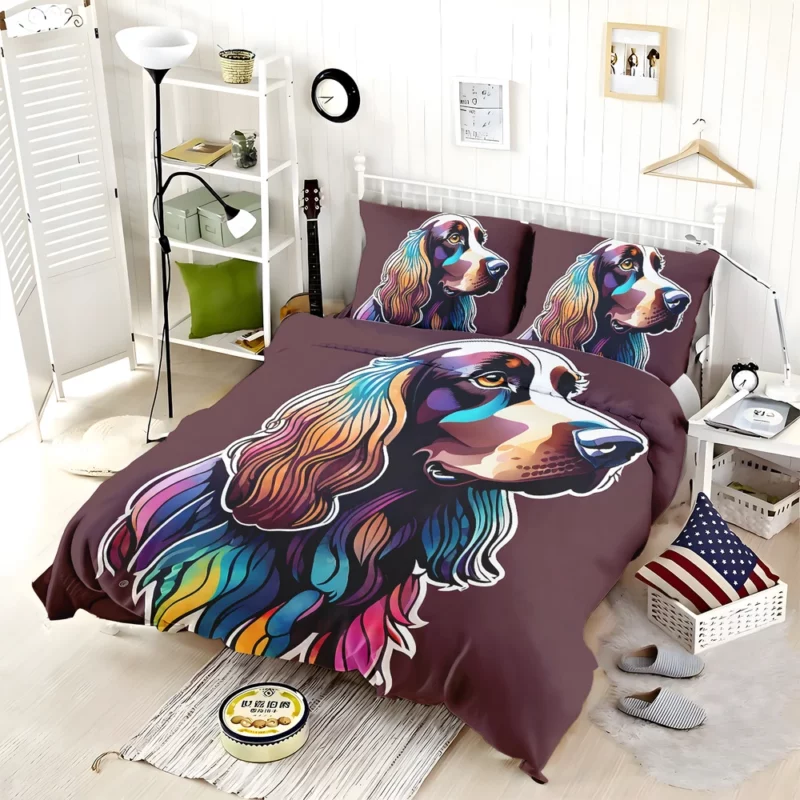 Teen Stylish Home Field Spaniel Decor Bedding Set