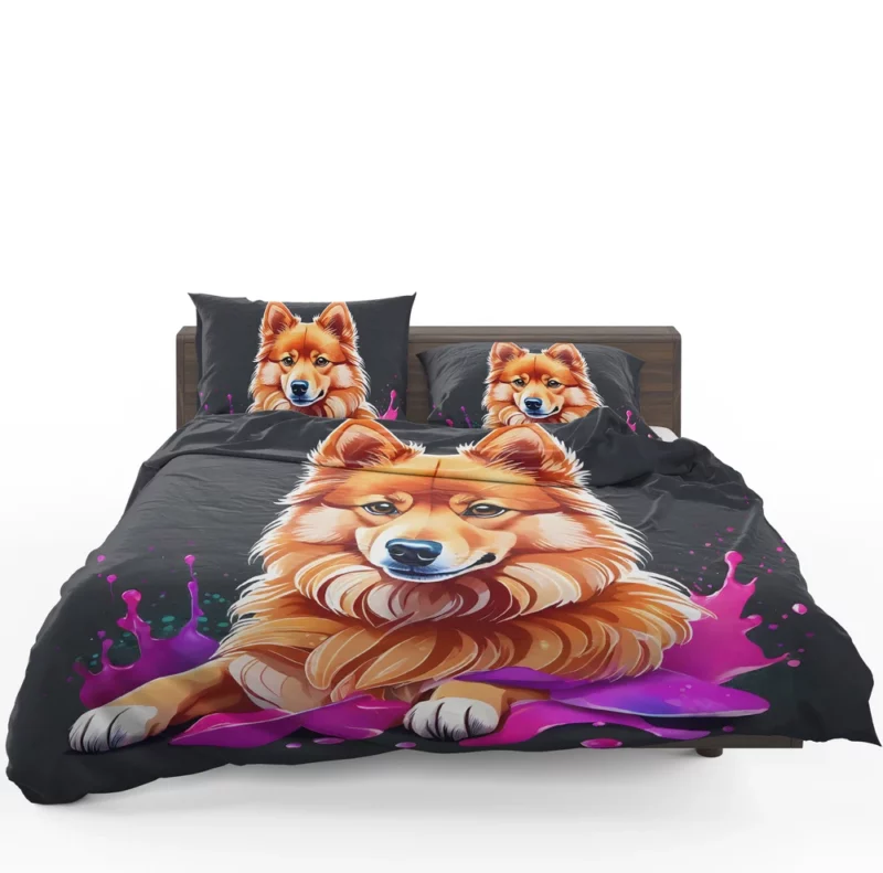 Teen Stylish Home Finnish Spitz Decor Bedding Set 1