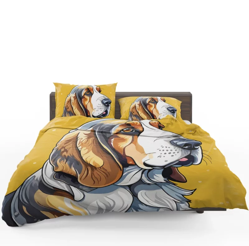 Teen Stylish Home Grand Basset Griffon Vendeen Decor Bedding Set 1