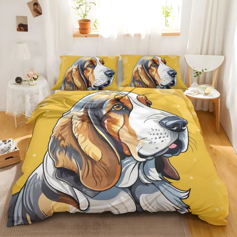 Teen Stylish Home Grand Basset Griffon Vendeen Decor Bedding Set 2