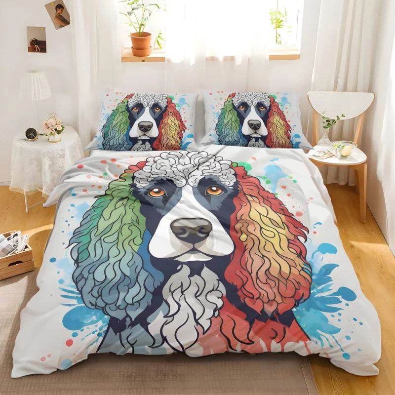 Teen Stylish Home Irish Water Spaniel Decor Bedding Set 2