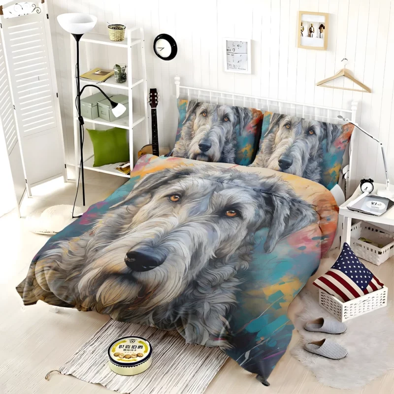 Teen Stylish Home Irish Wolfhound Decor Bedding Set