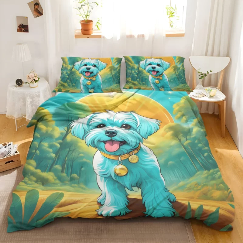 Teen Stylish Home Maltese Decor Bedding Set 2