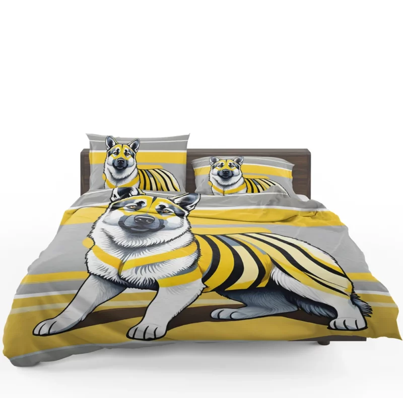 Teen Stylish Home Norwegian Elkhound Decor Bedding Set 1