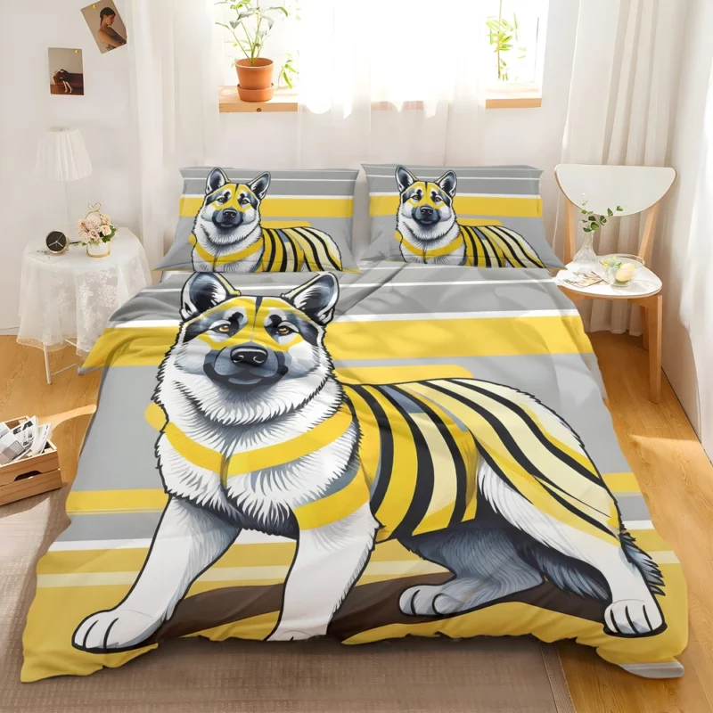 Teen Stylish Home Norwegian Elkhound Decor Bedding Set 2