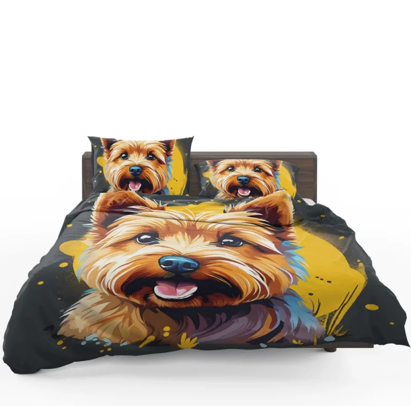 Teen Stylish Home Norwich Terrier Decor Bedding Set 1