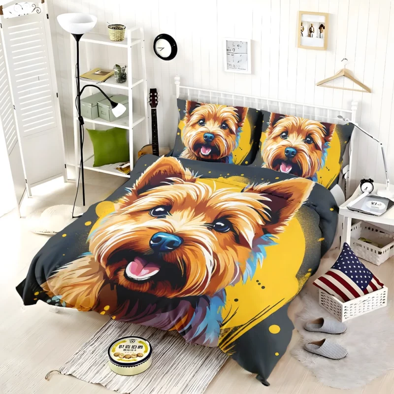 Teen Stylish Home Norwich Terrier Decor Bedding Set