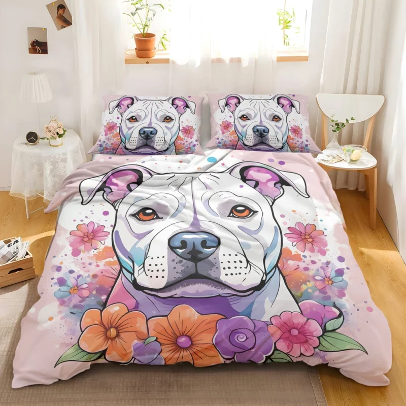 Terrier Charm Staffordshire Bull Terrier Dog Bedding Set 2